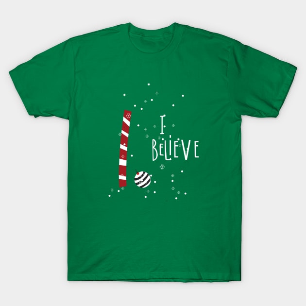 I believe in the magic of Christmas T-Shirt by studioaartanddesign